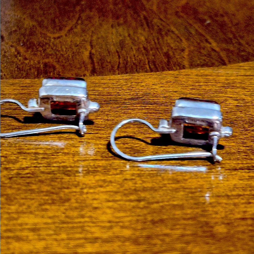 Silpada Amber and Silver Drop Earrings - Picture 9 of 12